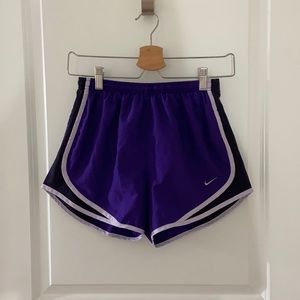 purple nike tempo running shorts